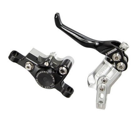 Lewis Silver Black LV2, L-Vertical two piston brake set