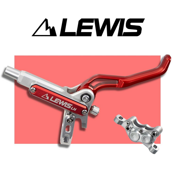 Lewis LH4 Custom red four piston brake set